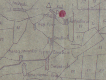 "Схема размещения и обслуживания сельских домов быта и комплексных приёмных пунктов на 1975-1980 гг." plan