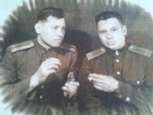 Фокин Алексей Дмитриевич (слева), справа- Николай, фамилия неизвестна.