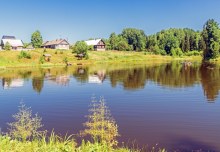 Исуповы. Пруд и жилые дома. Июль 2025 г. Фото Е. Чудиновских photo