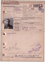 Карта военнопленного, лицевая сторона https://obd-memorial.ru/html/info.htm?id=300419033 document